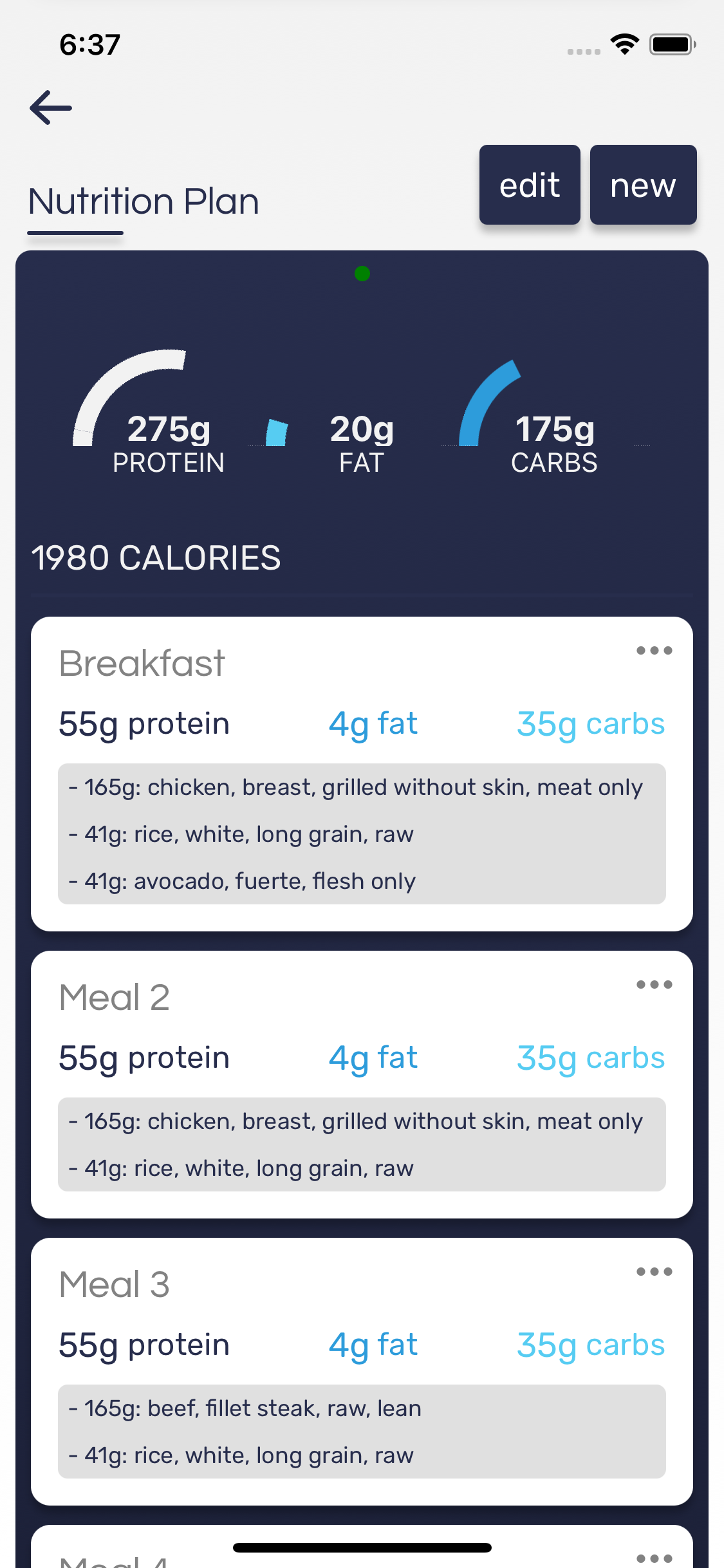 Nutrition Plan